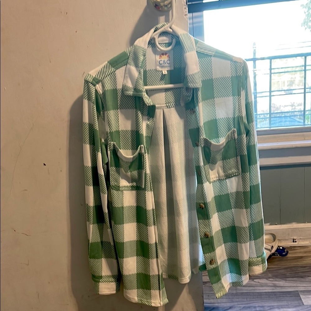 C.C Green Checkered Men's Shirt